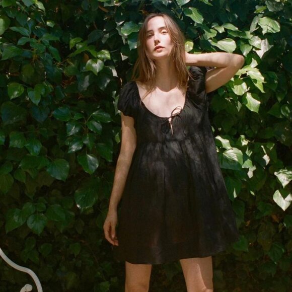 SOLD Doen Sarria Dress - Black - Picture 1 of 4